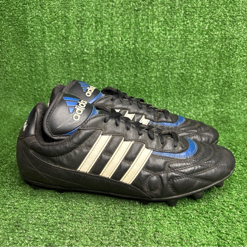 Vintage 1995 Adidas Classic Black Leather Soccer Football‎ Cleats Mens Size 11